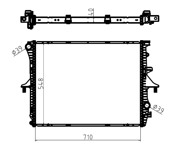 WATER RADIATER FOR AUDI Q7