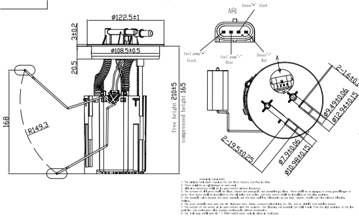 M11-1106610BA,FUEL  UPMP FOR CHERY M11